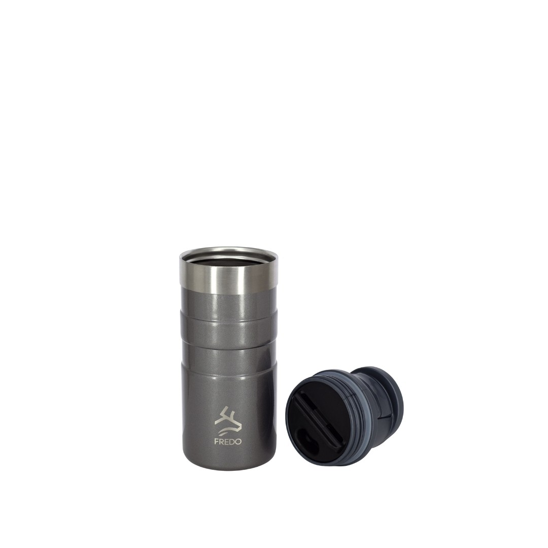 Comfort Therm Paslanmaz Çelik Metalik Gri Termos Bardak, Mug 350ml