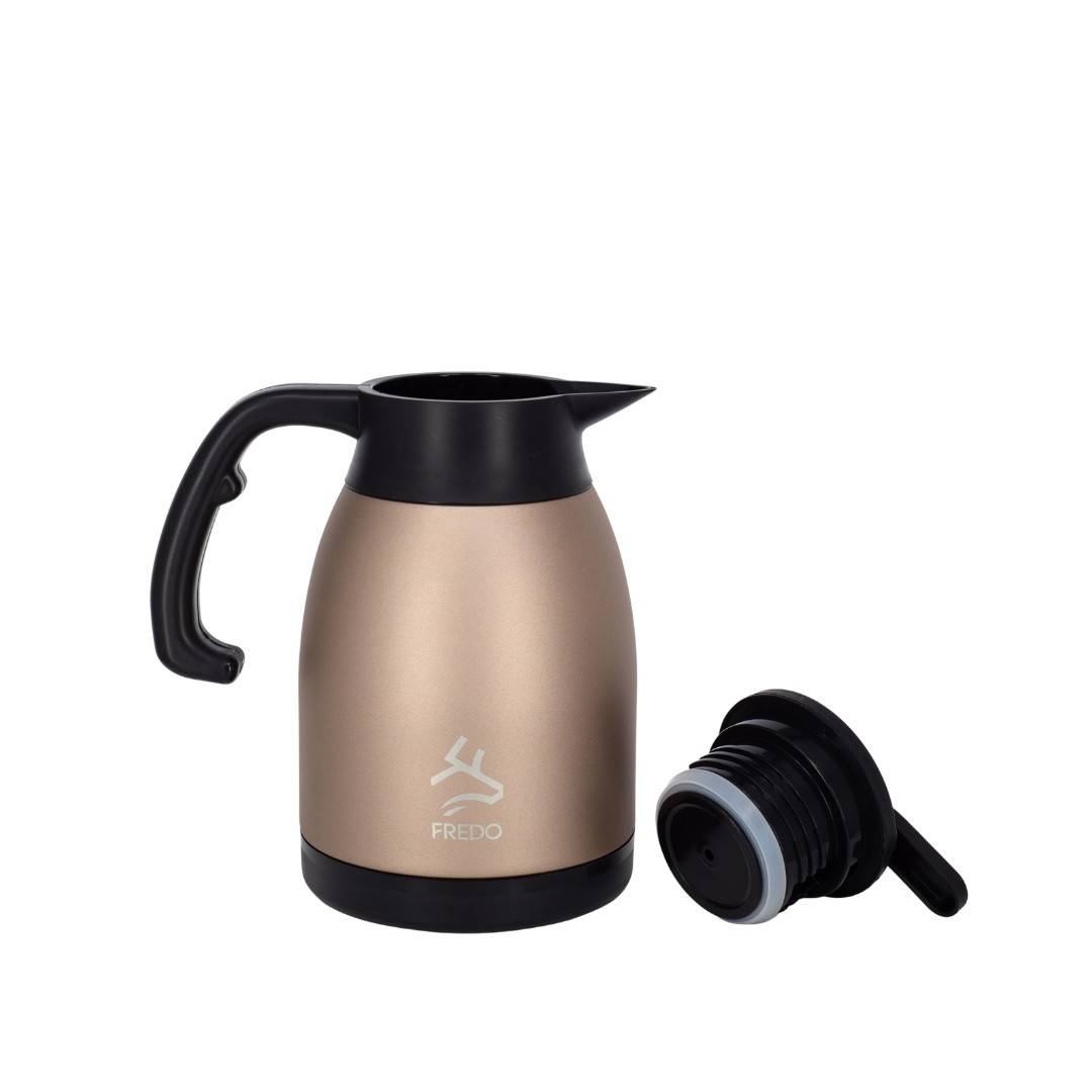 Big Therm 1.5 Lt Paslanmaz Çelik Rose Gold Çay Termosu, 24 Saat Soğuk, 12 Saat Sıcak Tutma