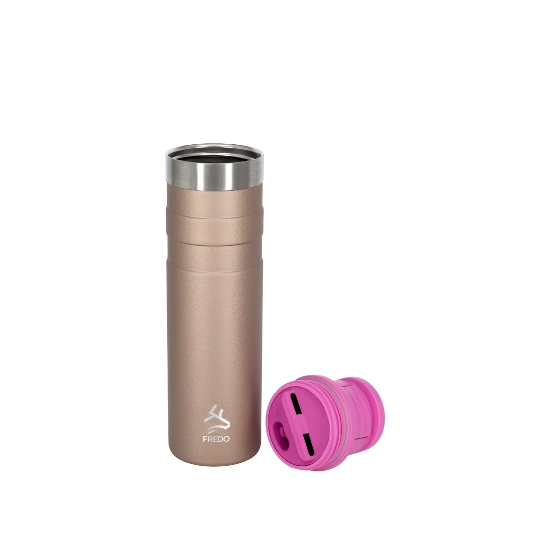 Comfort Therm Paslanmaz Çelik Rose Gold Termos Bardak, Mug 600ml