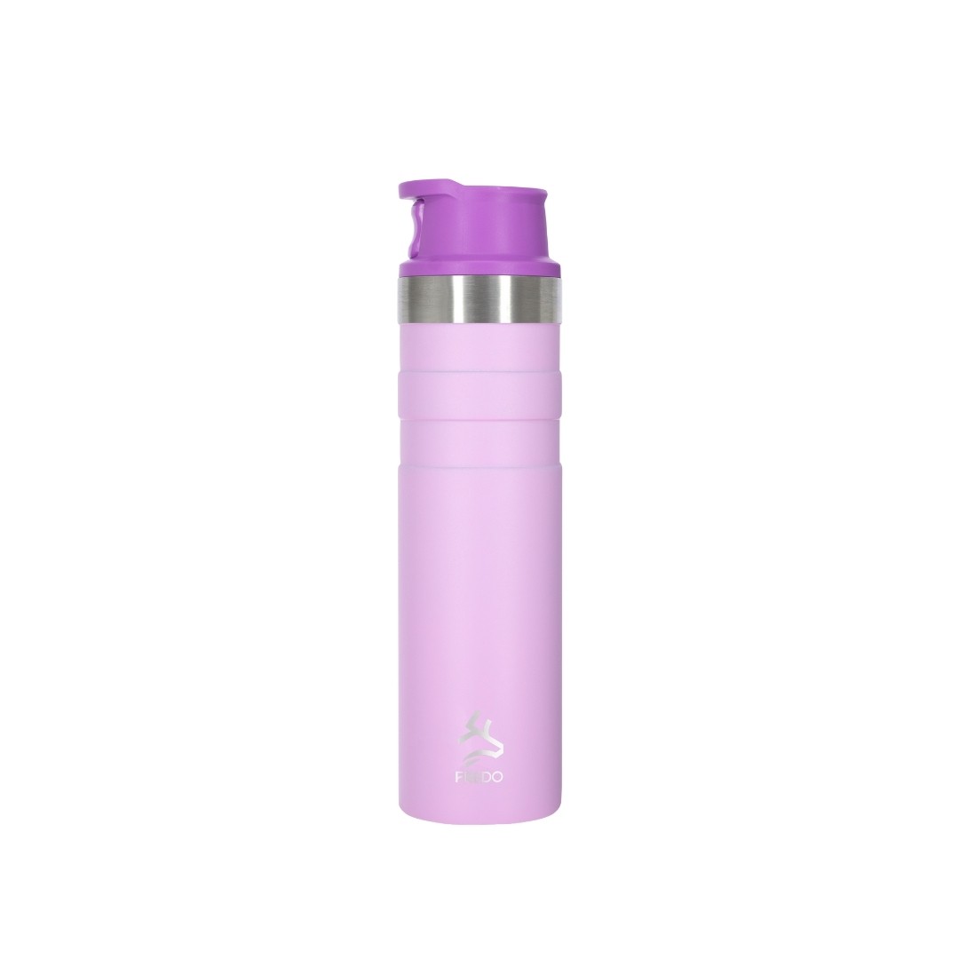 Comfort Therm Paslanmaz Çelik Lila Termos Bardak, Mug 600ml