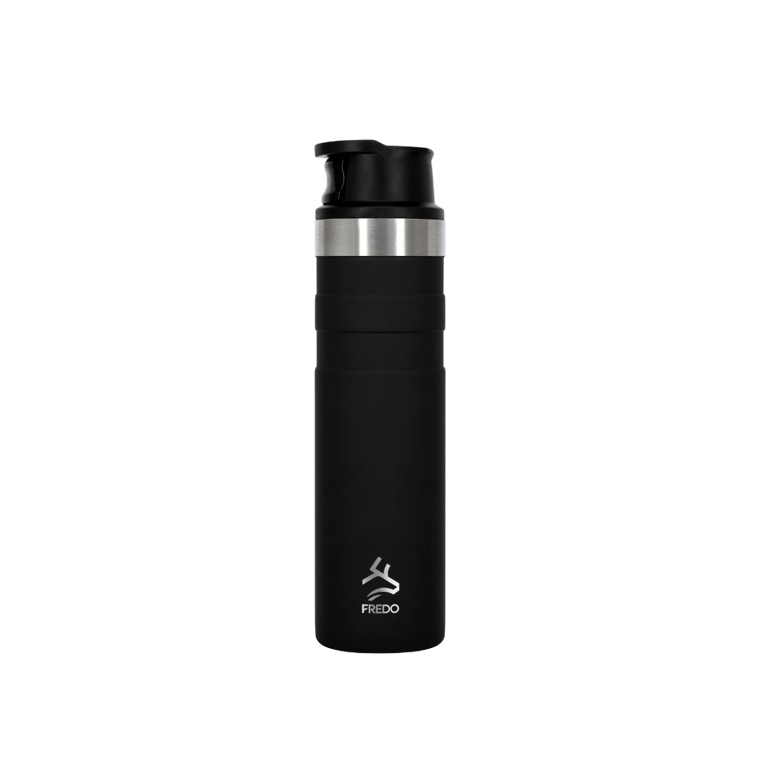 Comfort Therm Paslanmaz Çelik Siyah Termos Bardak, Mug 600ml