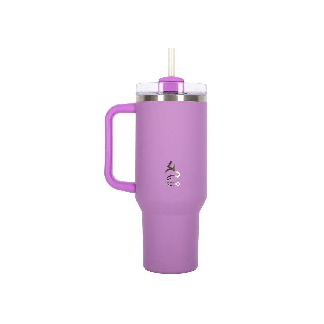 Sip Voyage Lila Paslanmaz Çelik Pipetli Termos Bardak 900ml