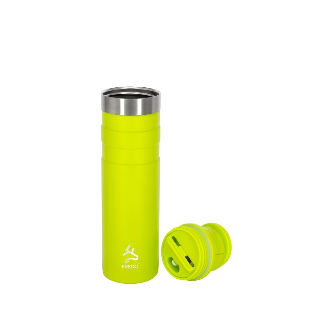 Comfort Therm Paslanmaz Çelik Neon Sarı Termos Bardak, Mug 600ml