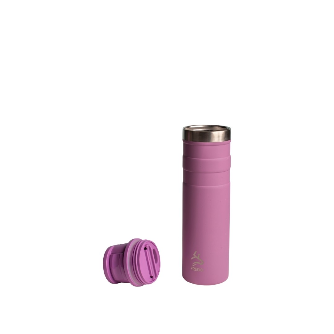 Comfort Therm Paslanmaz Çelik Lila Termos Bardak, Mug 600ml