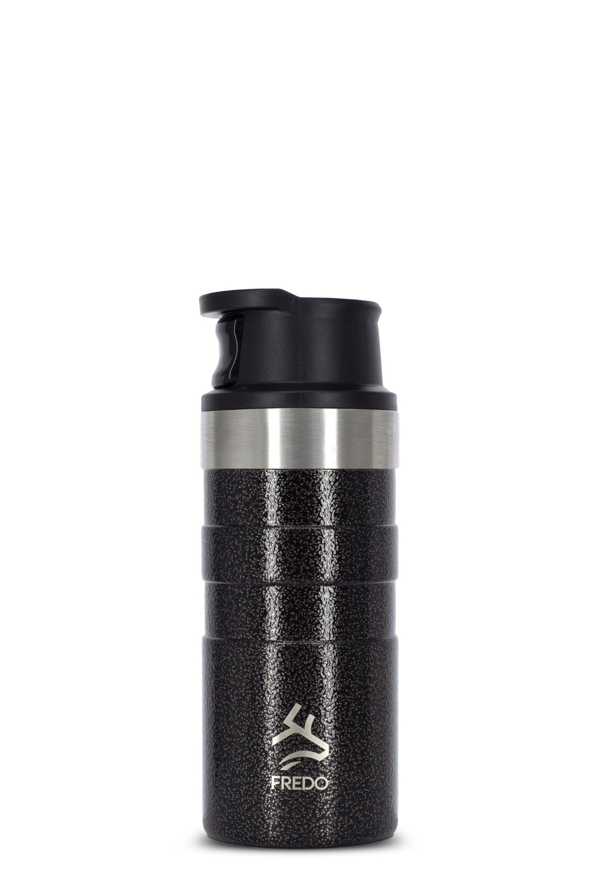 Comfort Therm Paslanmaz Çelik Benekli Siyah Termos Bardak, Mug 350ml