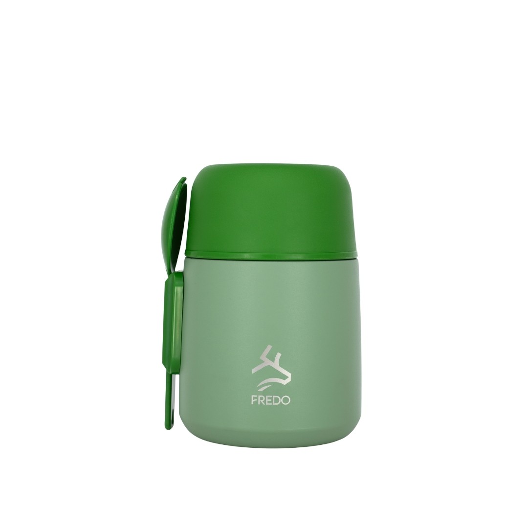 Duo Dine Bebek Mint Yeşil Mama Kabı & Yemek Saklama Termosu, Mug - 8 Saat Sıcak, 12 Saat Soğuk Tutma 500 ml