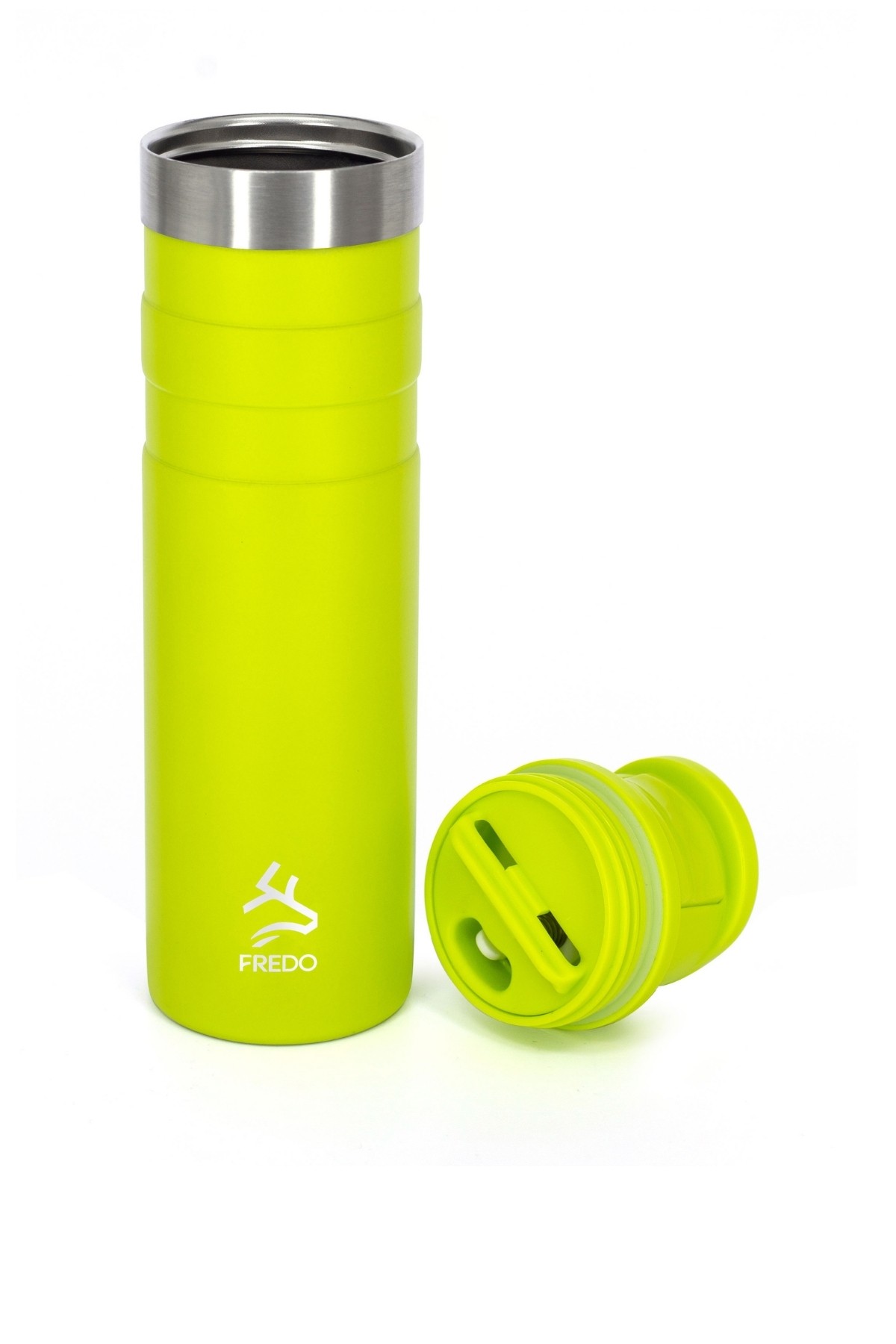Comfort Therm Paslanmaz Çelik Neon Sarı Termos Bardak, Mug 600ml