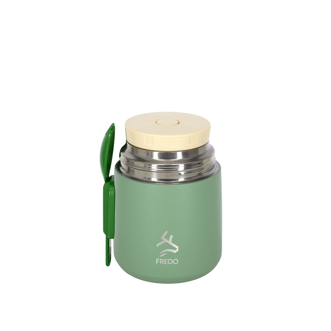 Duo Dine Bebek Mint Yeşil Mama Kabı & Yemek Saklama Termosu, Mug - 8 Saat Sıcak, 12 Saat Soğuk Tutma 500 ml