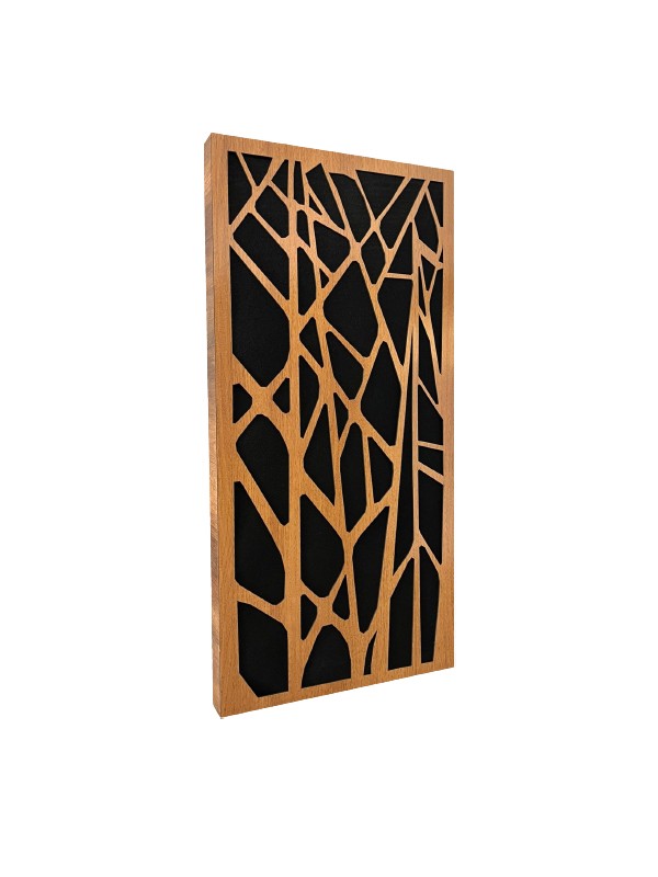 60*120cm Ahşap Difüzör Akustik Panel Walnut Desen