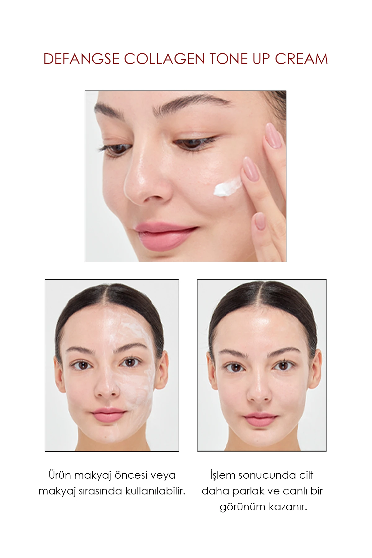 Defangse Collagen Tone-Up Cream – Aydınlık ve Eşitlenmiş Cilt Kolajen İçerikli Yüz Kremi 30ml