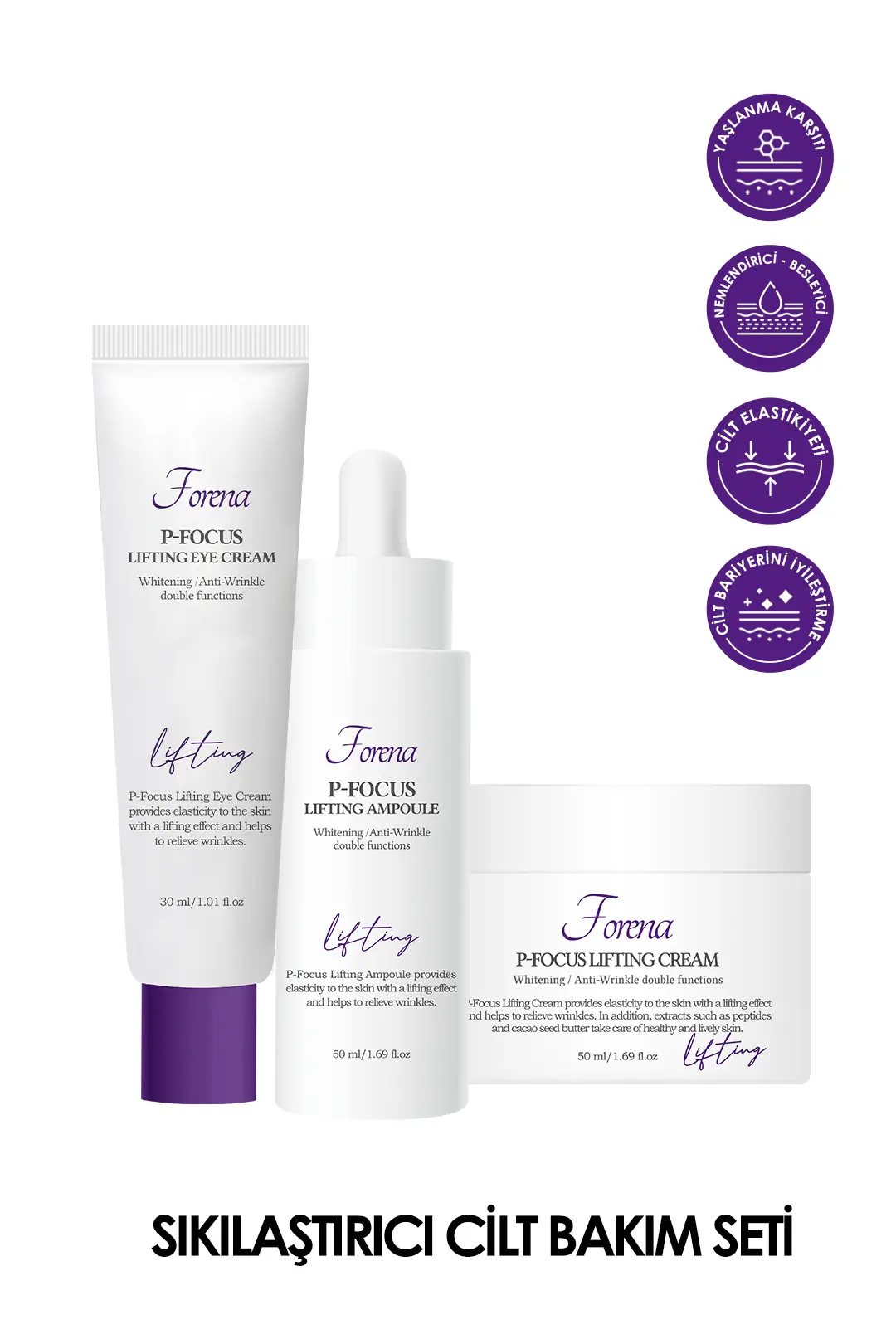 P-Focus Lifting Yaşlanma Karşıtı Sıkılaştırıcı Cilt Bakım Seti