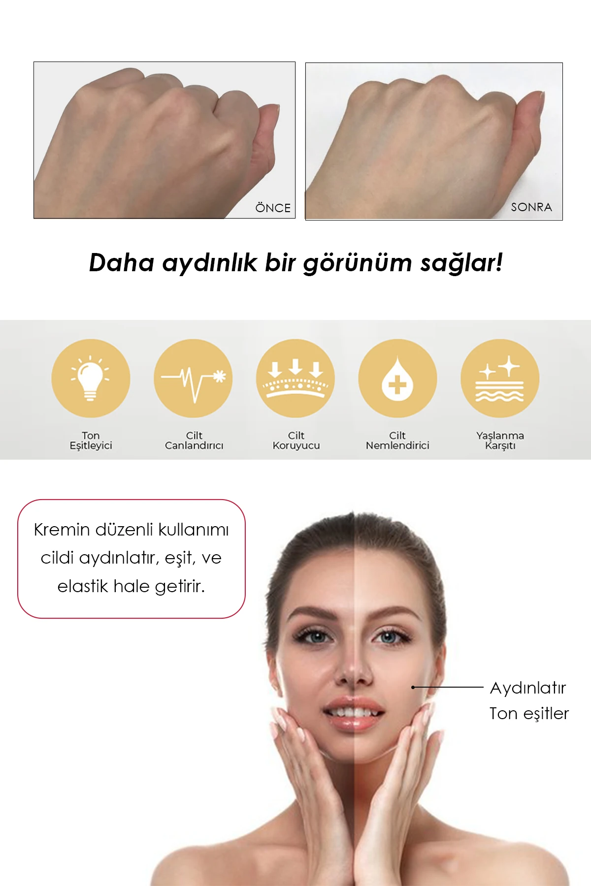 Defangse Collagen Tone-Up Cream – Aydınlık ve Eşitlenmiş Cilt Kolajen İçerikli Yüz Kremi 30ml