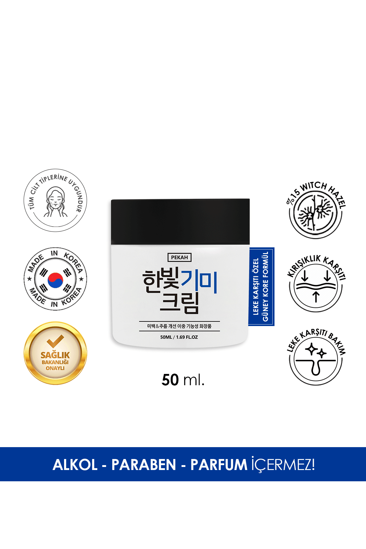 Leke Karşıtı & Cilt Tonu Eşitleyen Aydınlatıcı Hanbit Melasma Krem 50ml