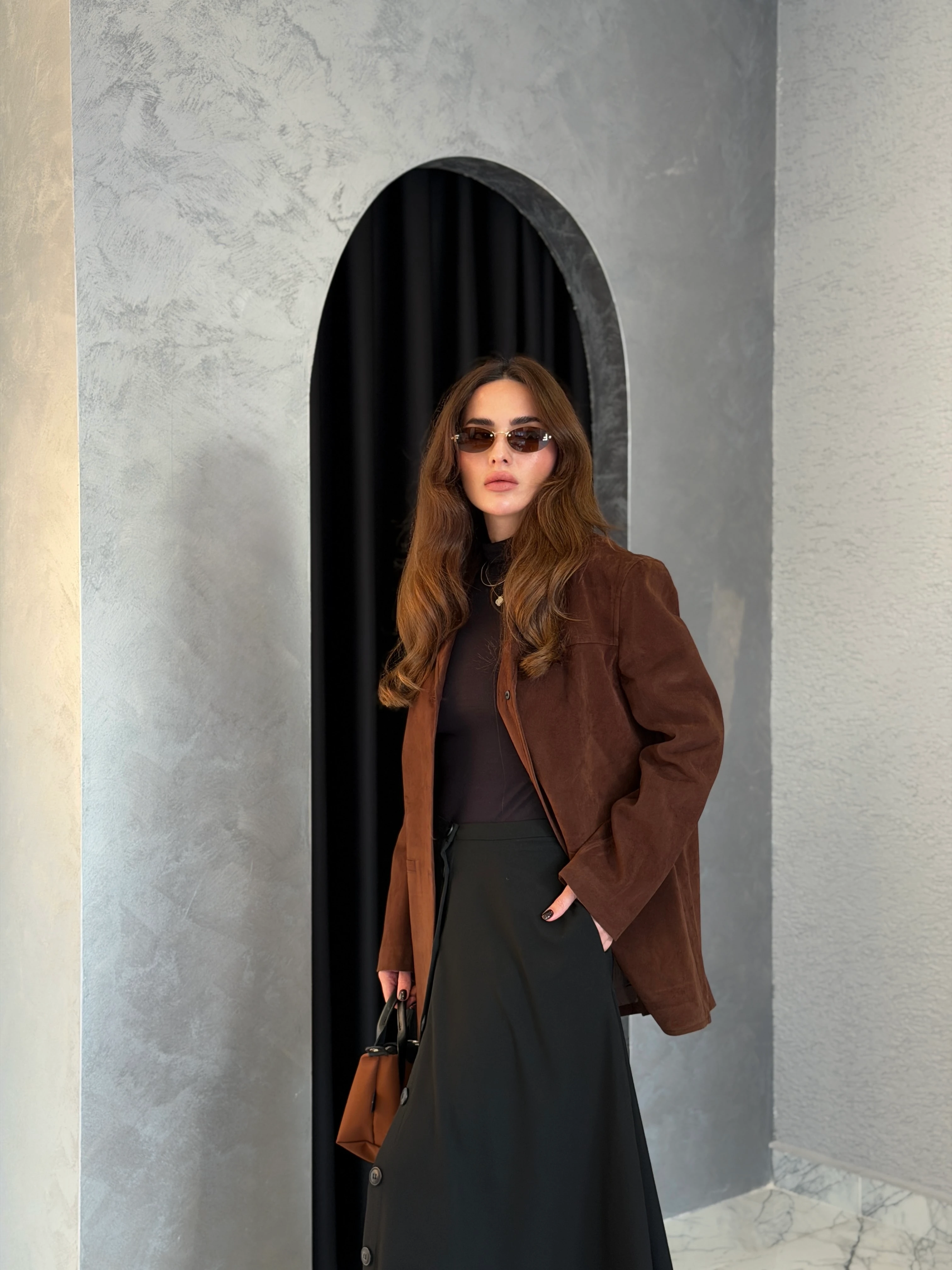 Premium Süet Blazer Ceket