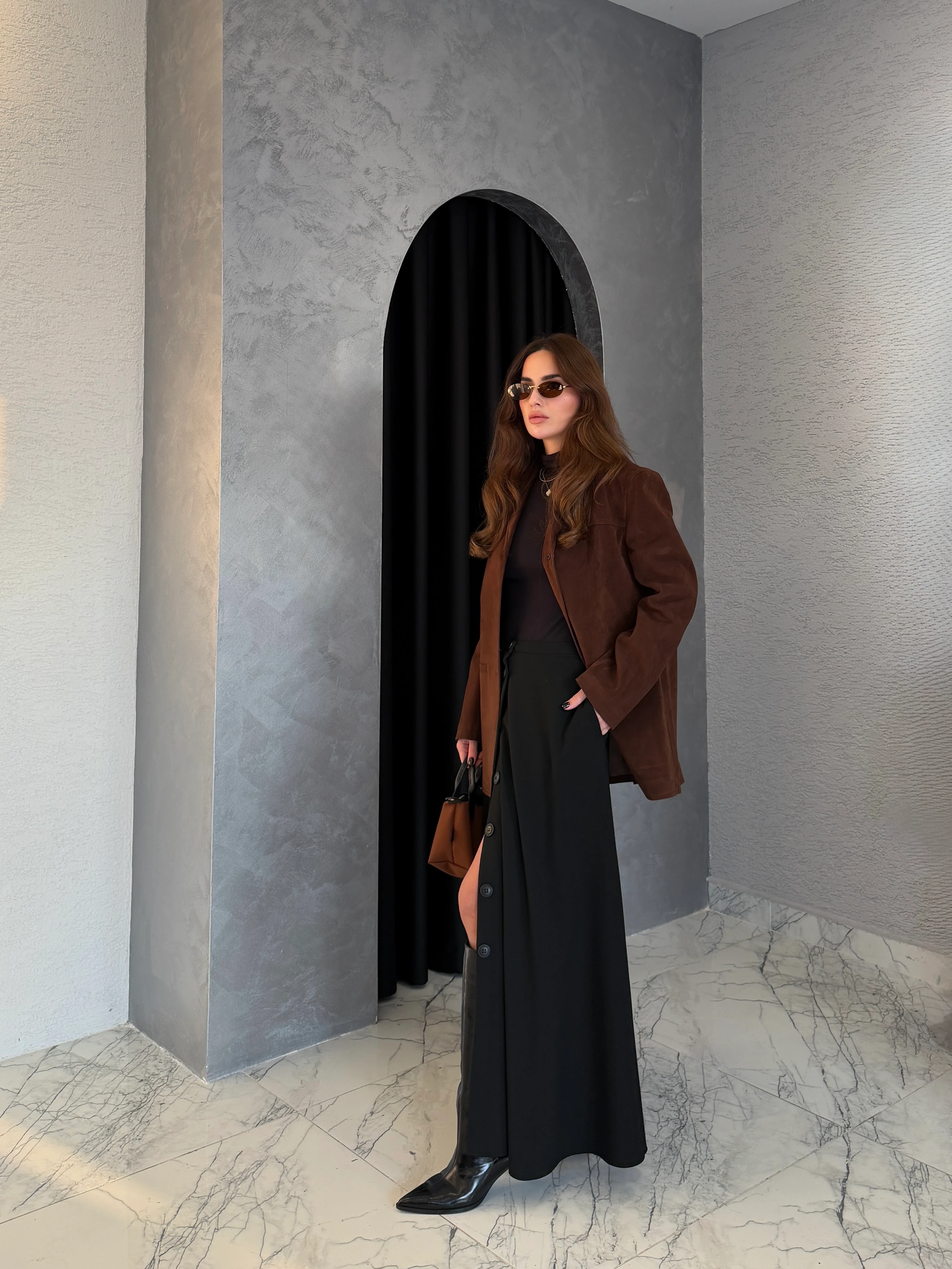 Premium Süet Blazer Ceket