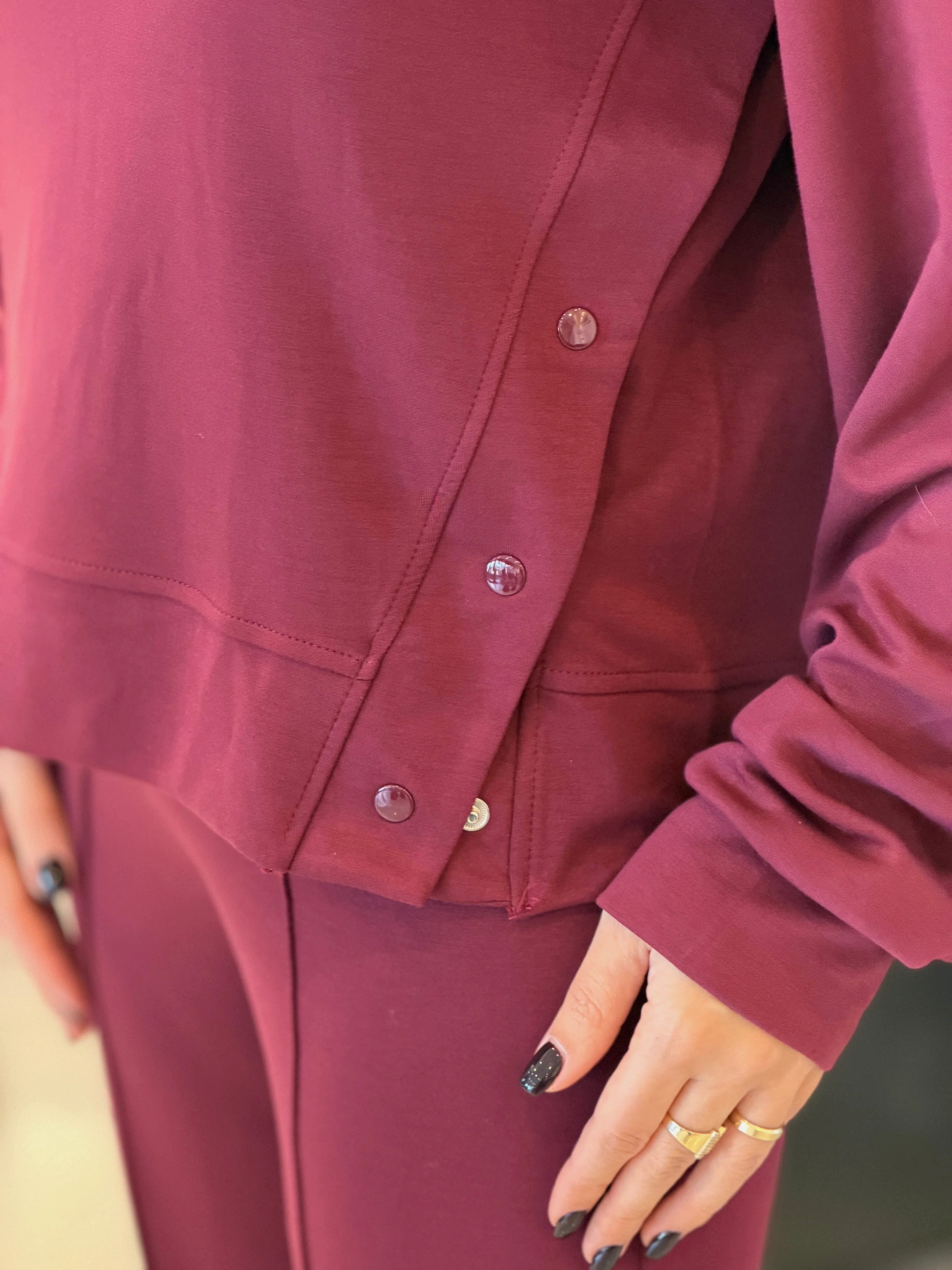 Kapüşonlu Çıtçıt Detay Modal Takım