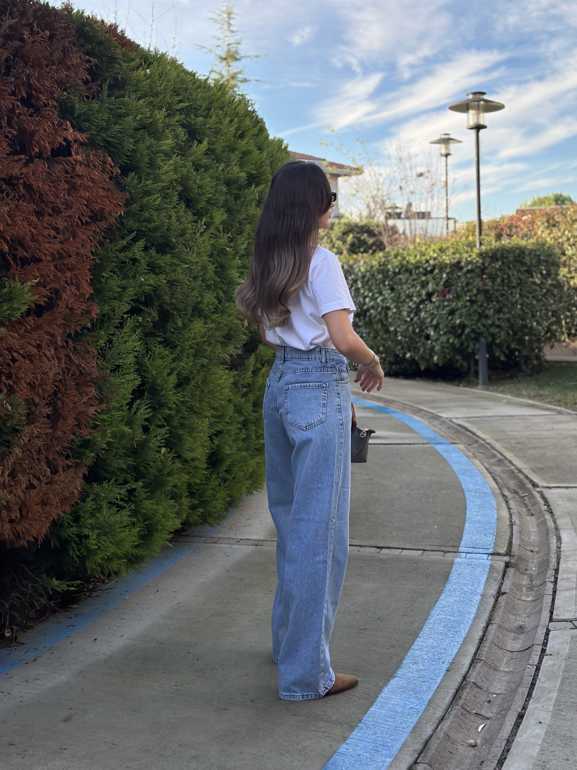 Buz Mavisi Yüksek Bel Straight Jean