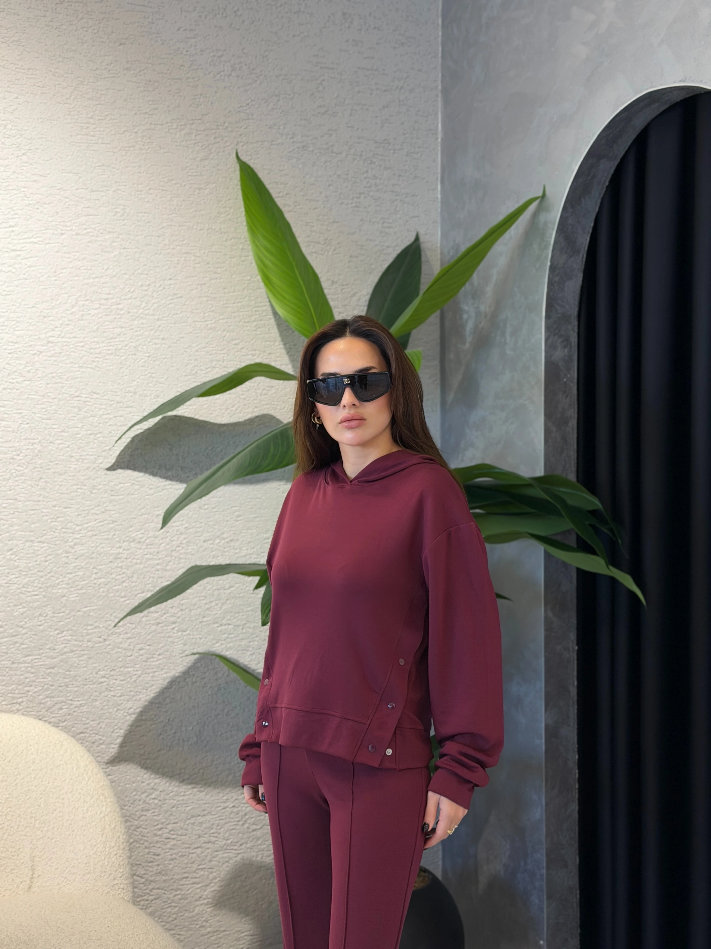 Kapüşonlu Çıtçıt Detay Modal Takım