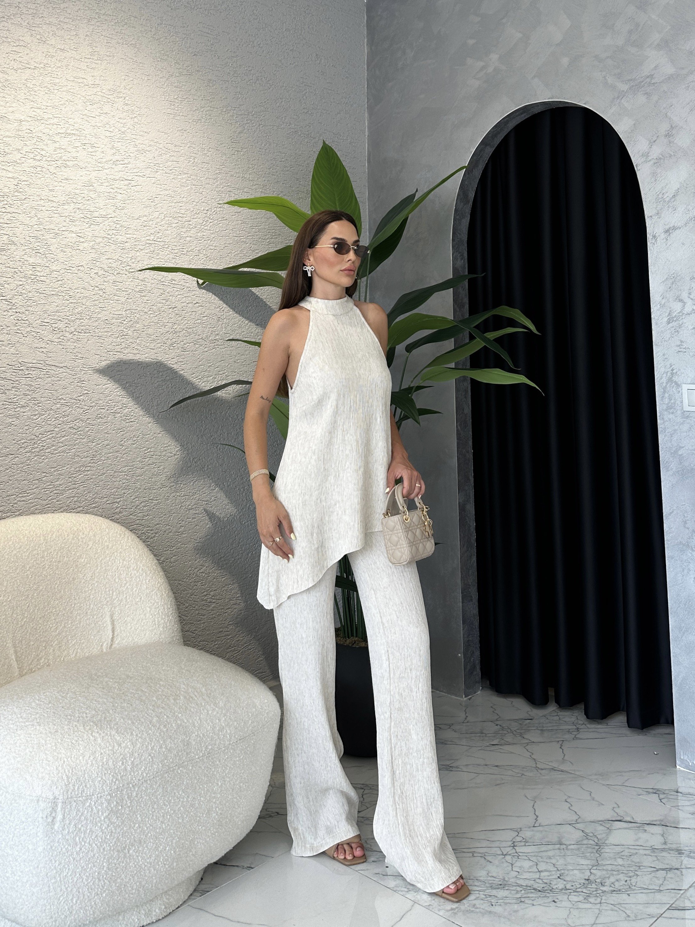 Halter Yaka Boyundan Bağlamalı Takım