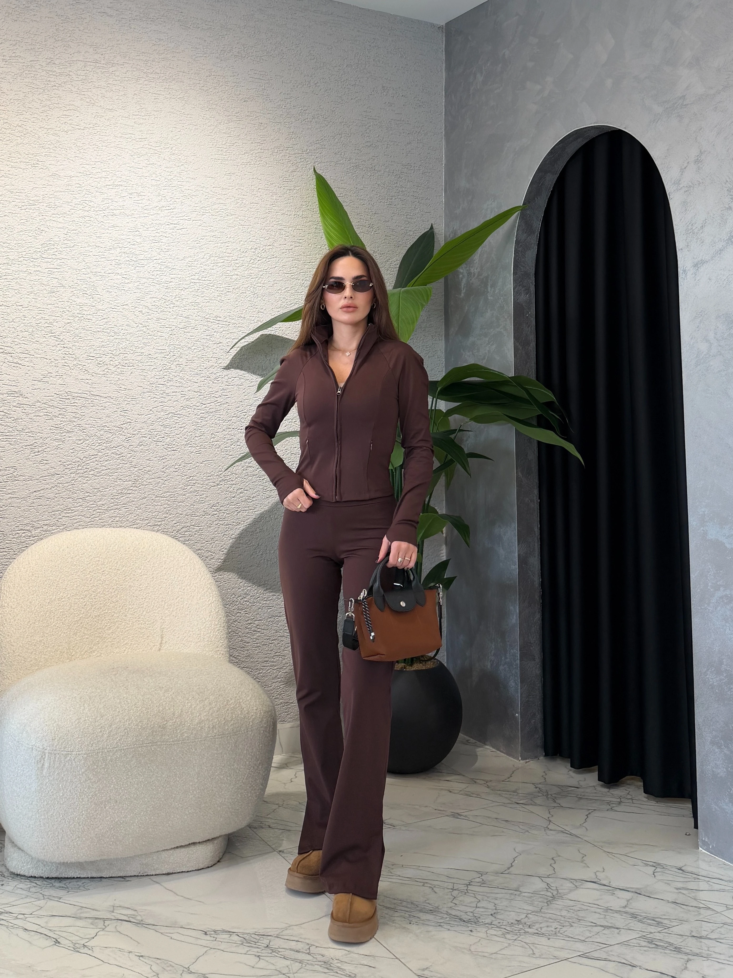 Comfortlux Korse Etkili Likralı Takım - Acı Kahve