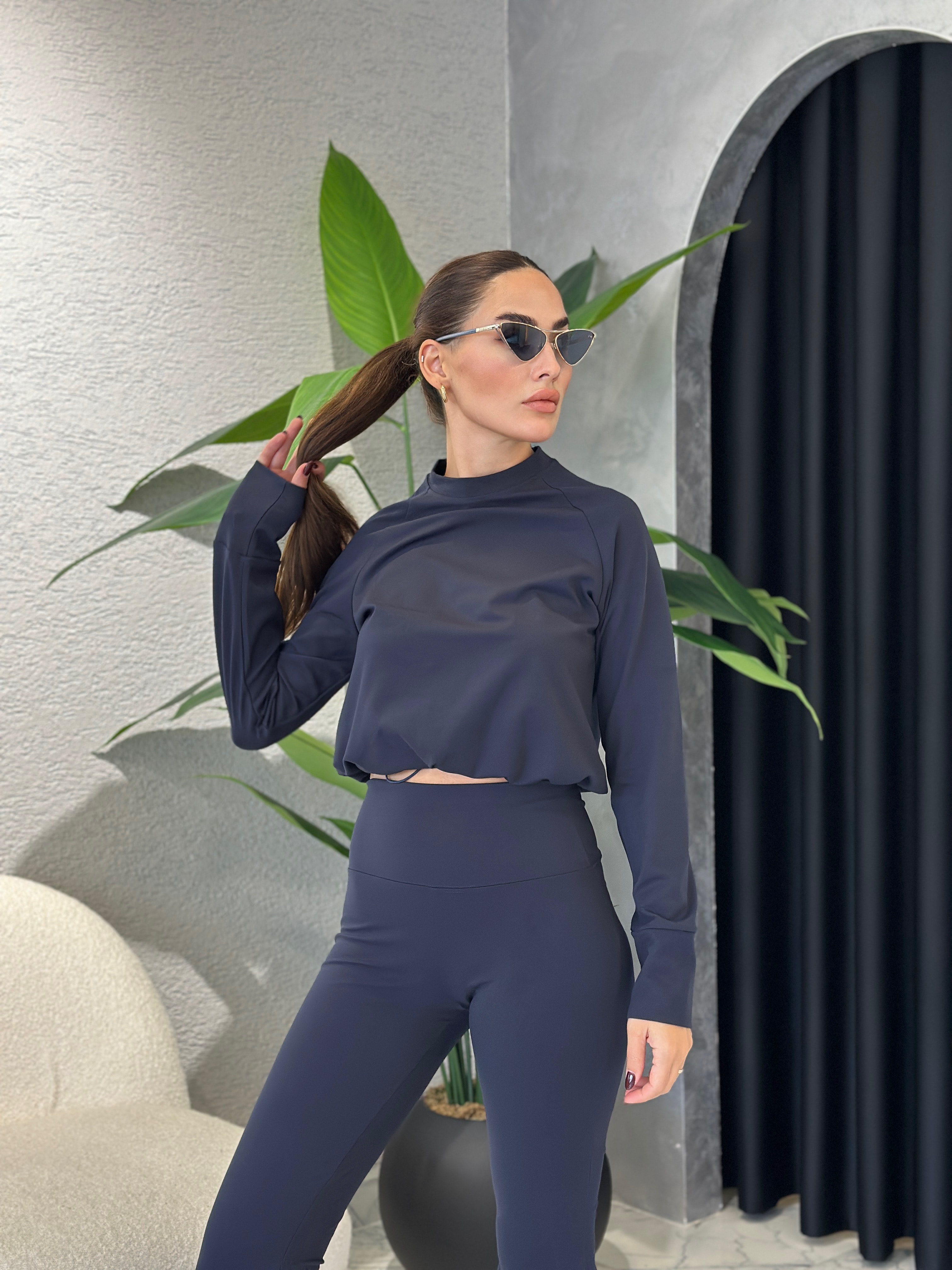 Soft Touch Modal Yoga Takım - Lacivert