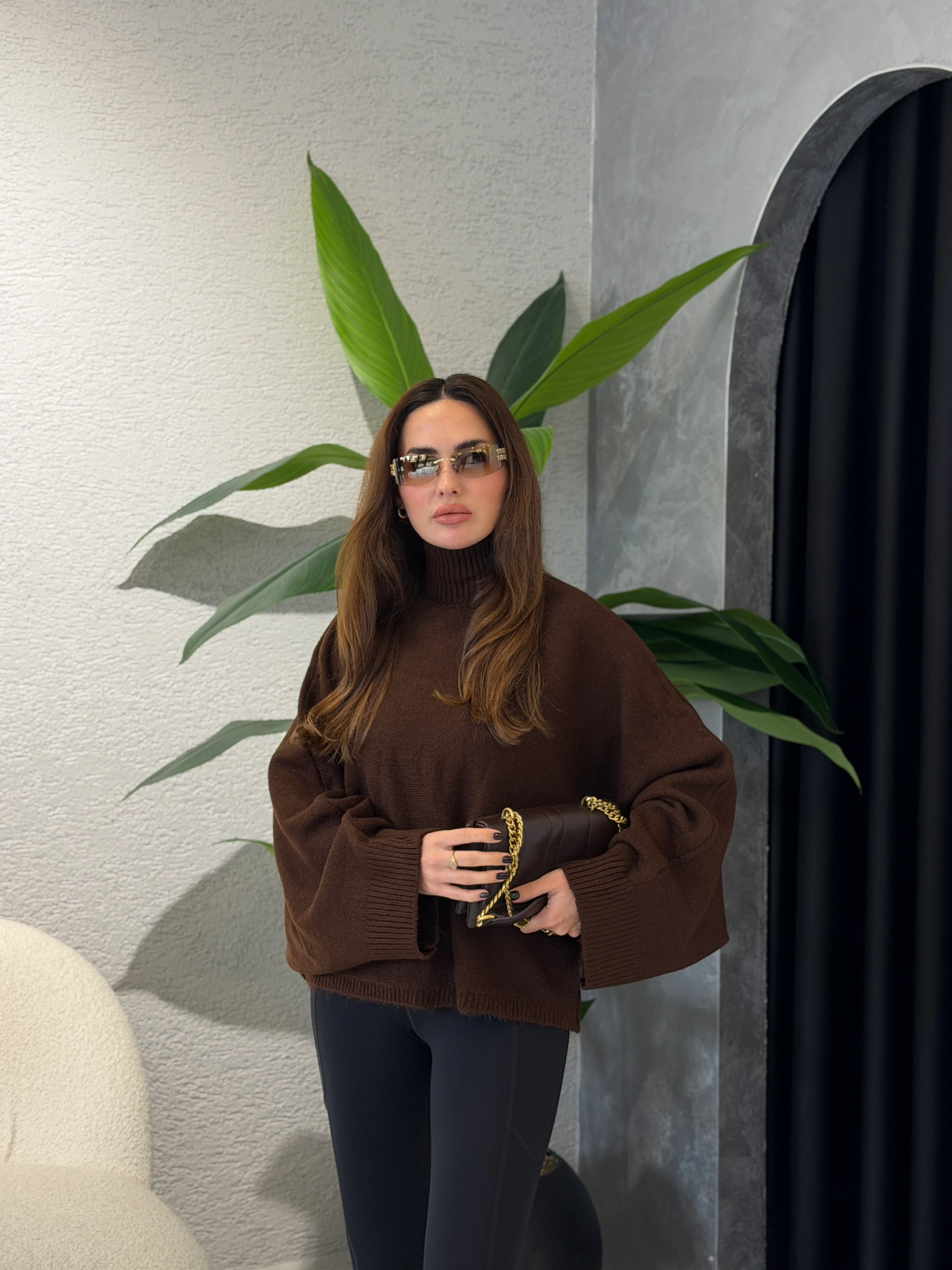 ZR Model Yarasa Kol Soft Touch Boğazlı Kazak