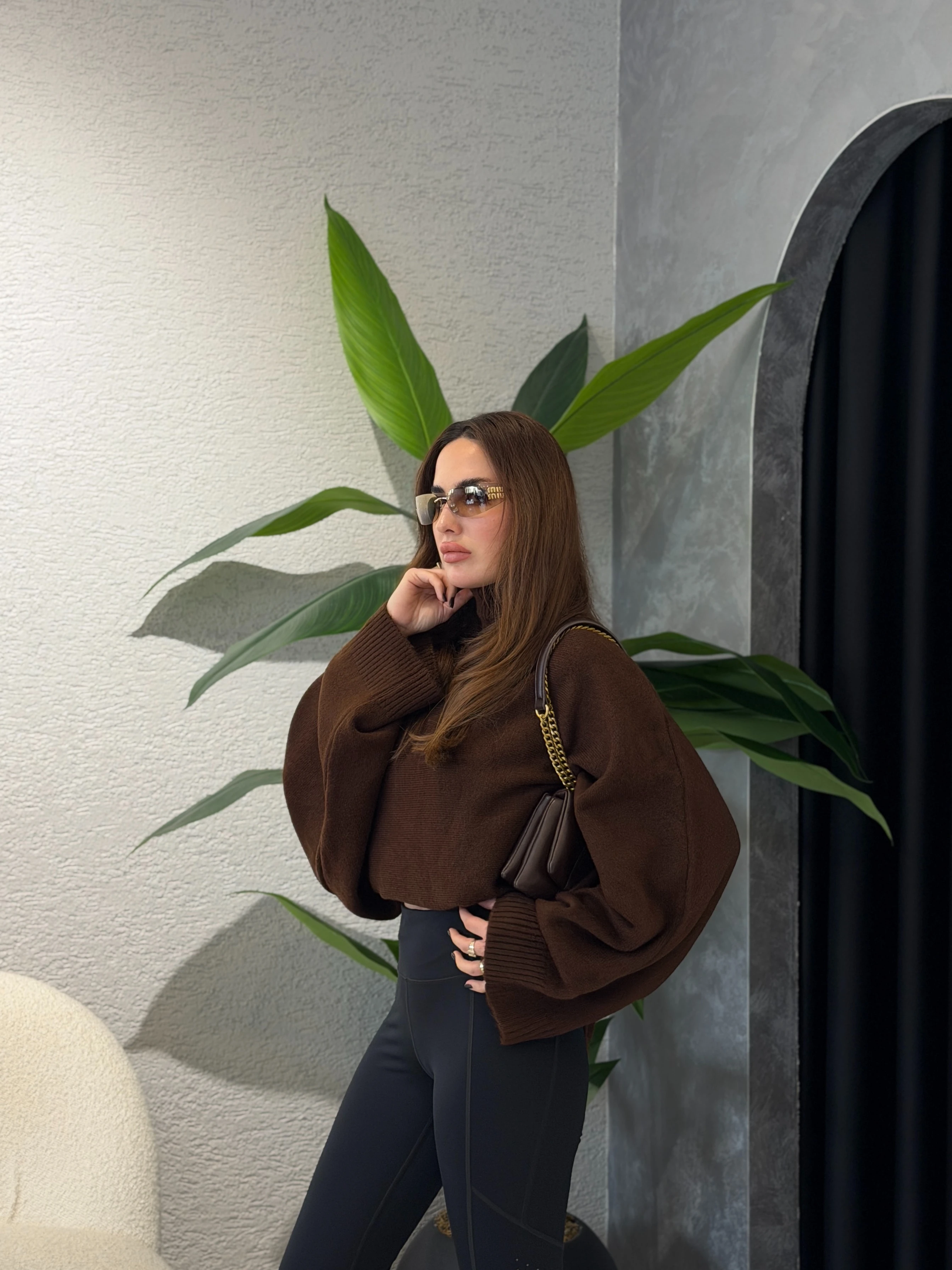 ZR Model Yarasa Kol Soft Touch Boğazlı Kazak