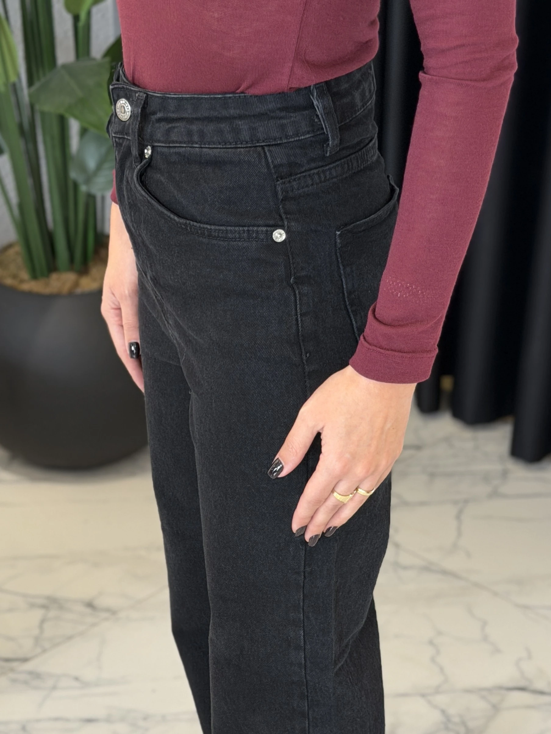 Yüksek Bel Palazzo Jean