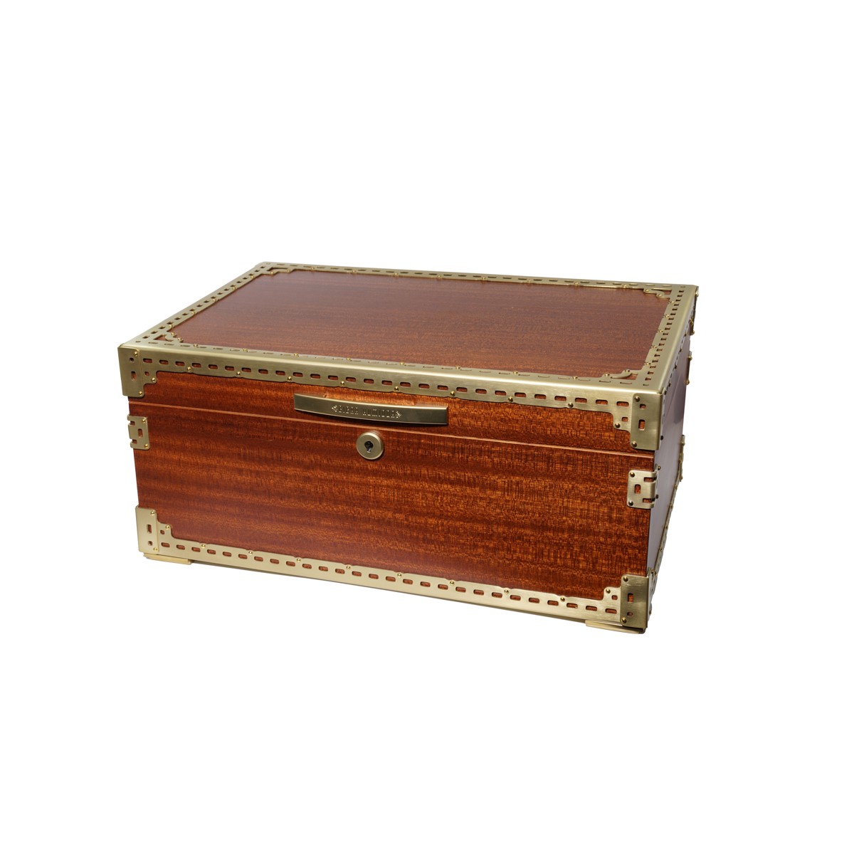 Angelo A. Kahve/Gold Ahşap Kaplama Humidor 923013