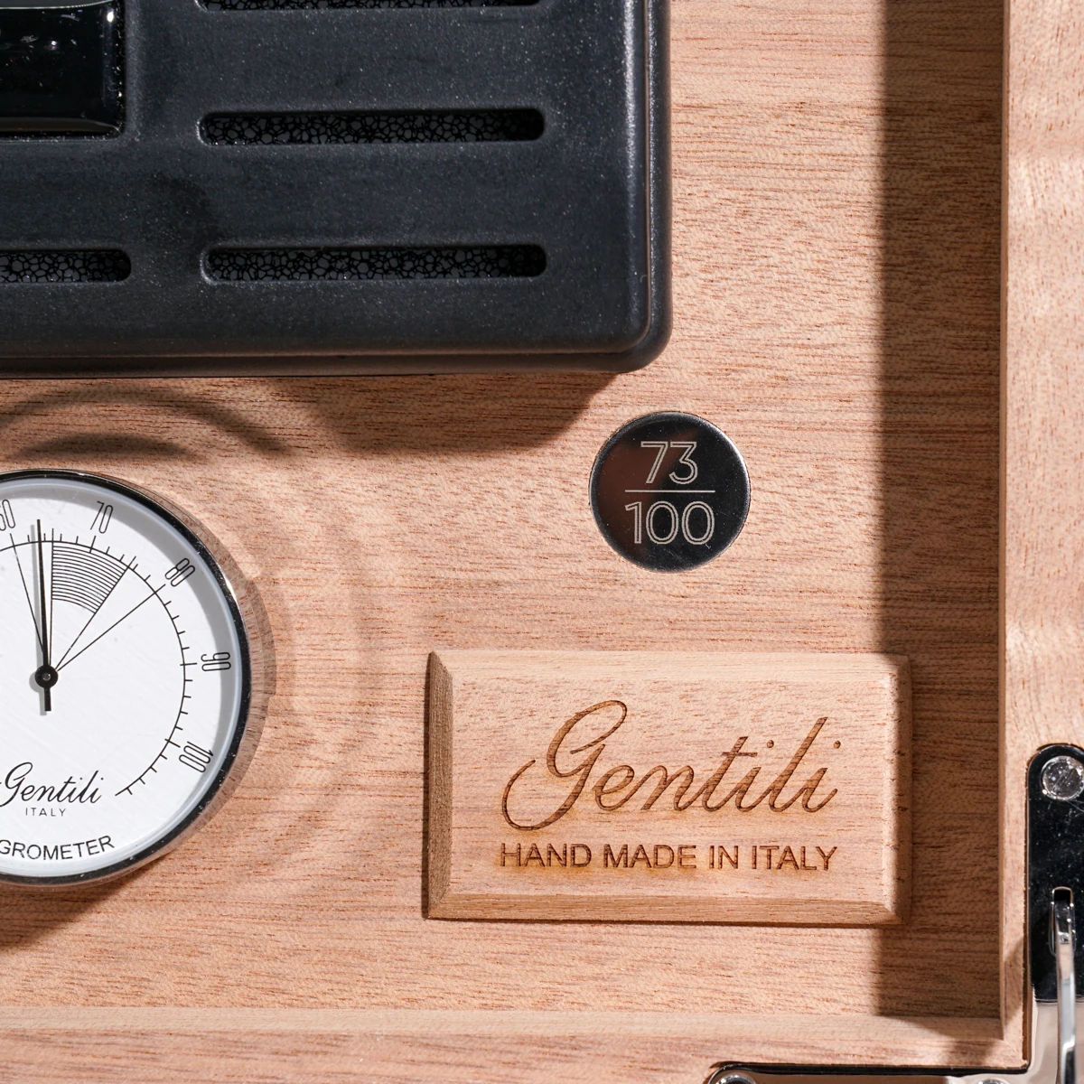 Gentili Emilio Siyah Karbon, Timsah Derisi Humidor 373054