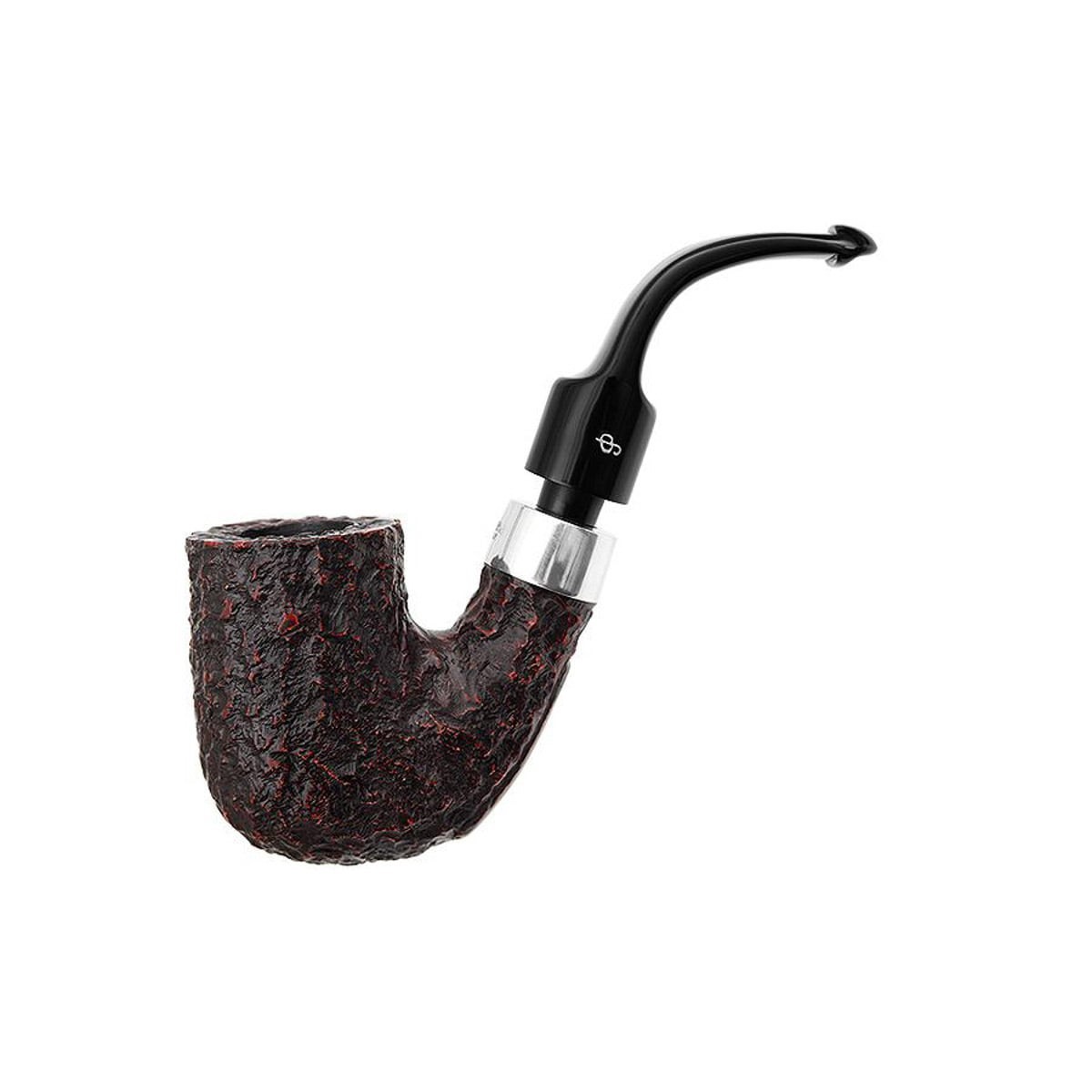 Peterson House Pipe Rusticated Bent Filtresiz Akrilik Saplı Pipo 205818