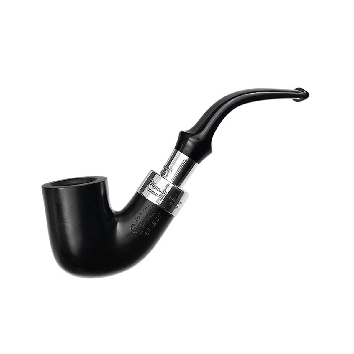 Peterson Ebony Spigot  338 9mm. Filtreli Akrilik Saplı Pipo 205905