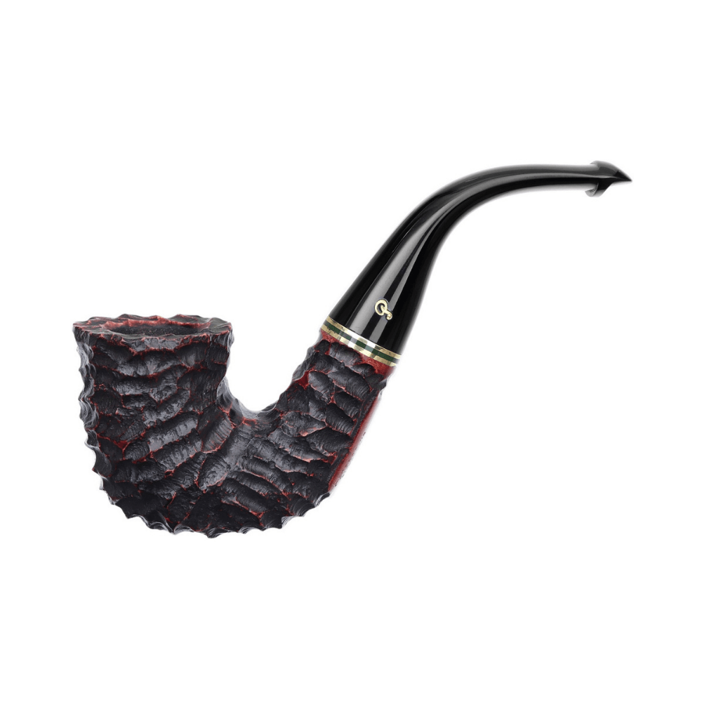 Peterson Emerald Rusticated 5 9mm. Filtreli Vulcanite Saplı Pipo 206030