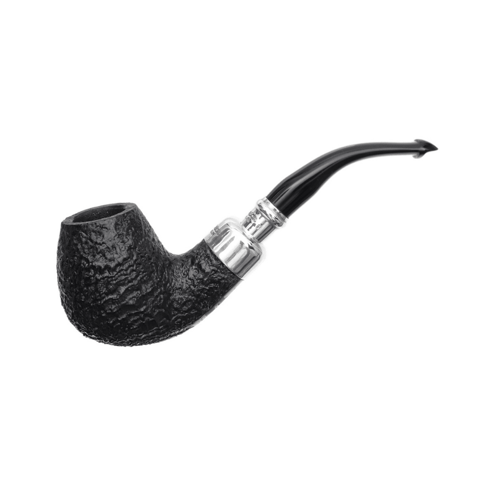 Peterson System Spigot Sandblasted B42 9mm. Filtreli Vulcanite Saplı Pipo 206091