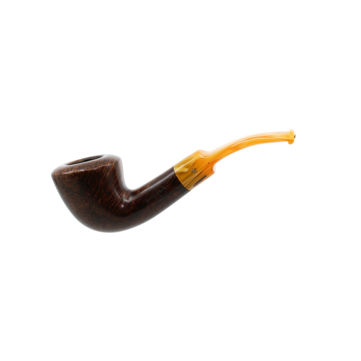 Şahin Sarı Yıldız Mod-62 9mm. Filtreli Akrilik Saplı Pipo 247809
