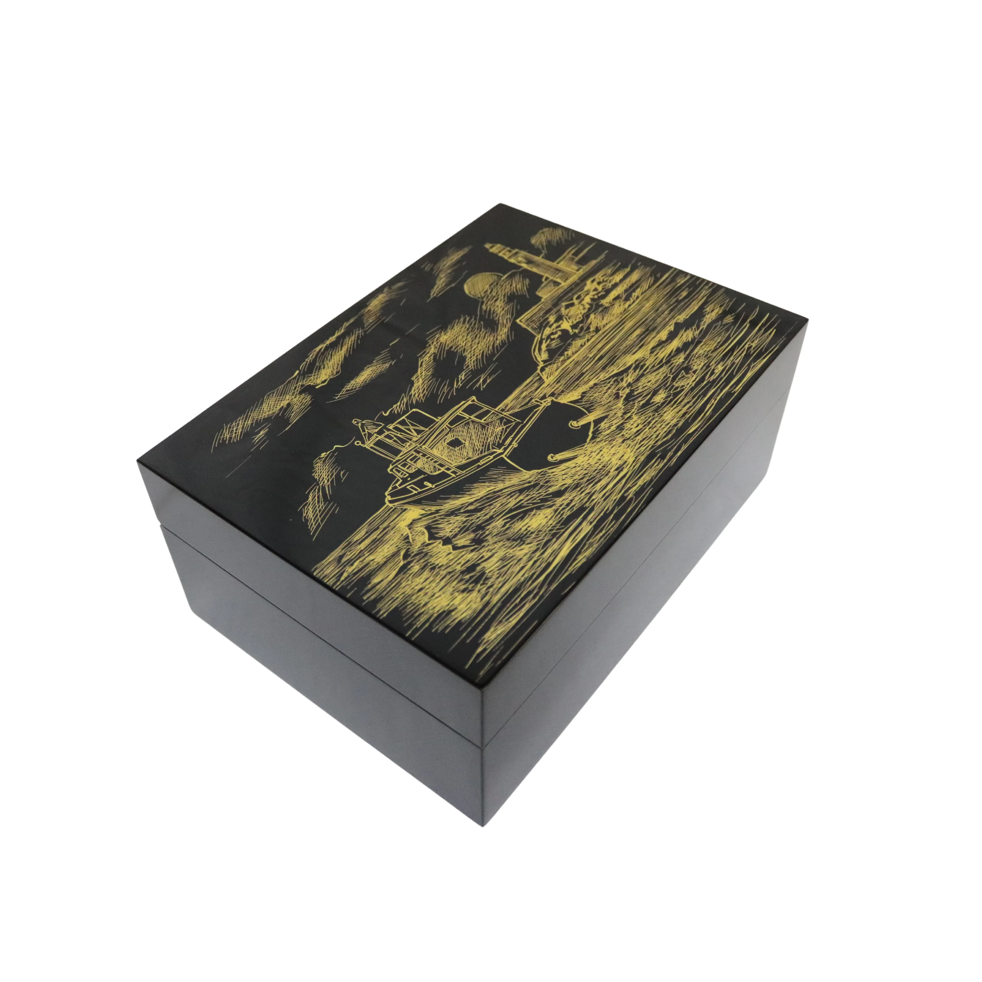 Gentili Emilio Siyah Lake Humidor 373032