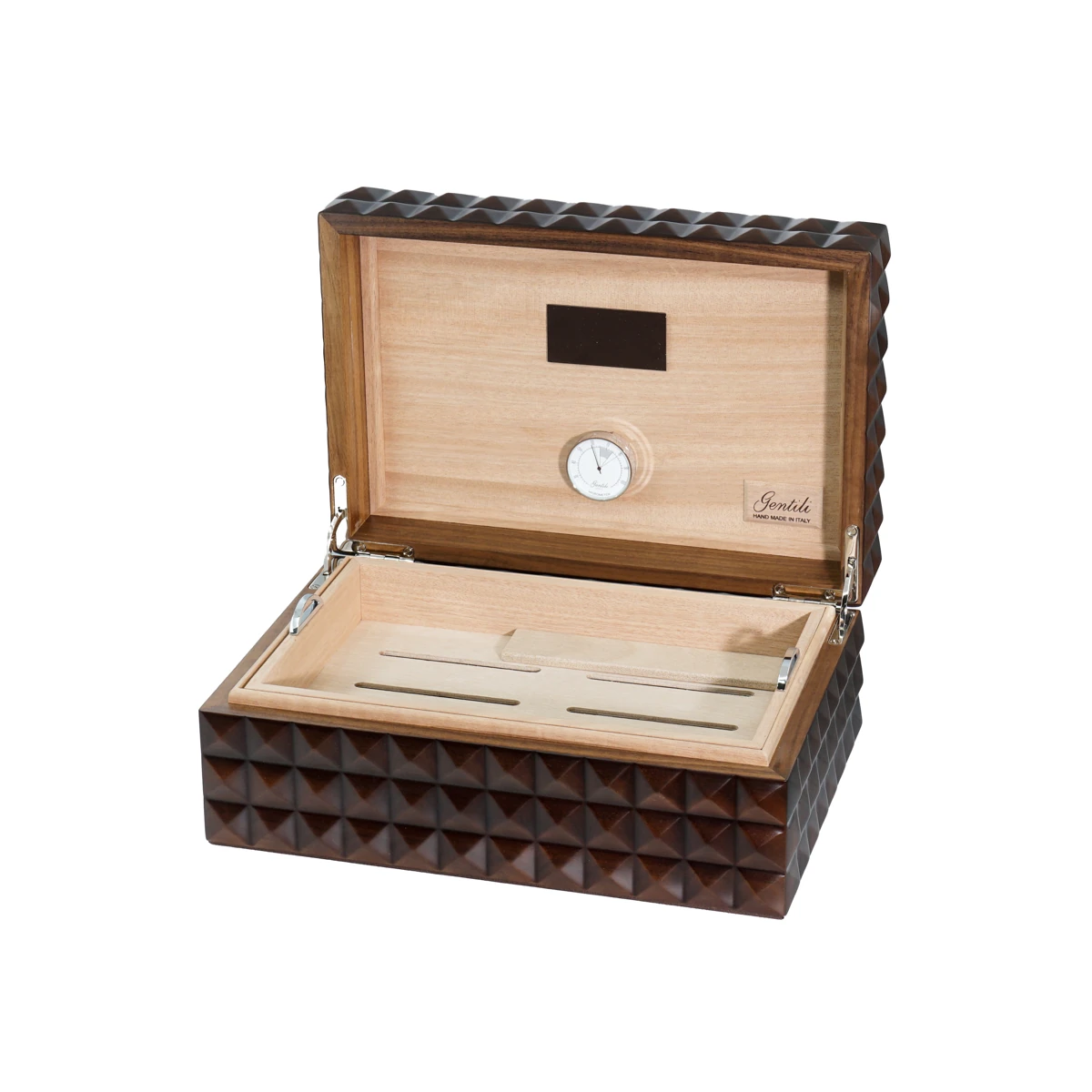 Gentili Emilio Kahverengi Ceviz Kaplama Humidor 373049