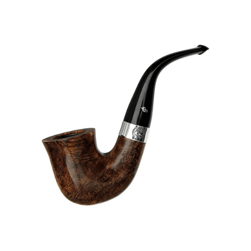 Peterson Sherlock Holmes Dark Smooth Original 9mm. Filtreli Vulcanite Saplı Pipo