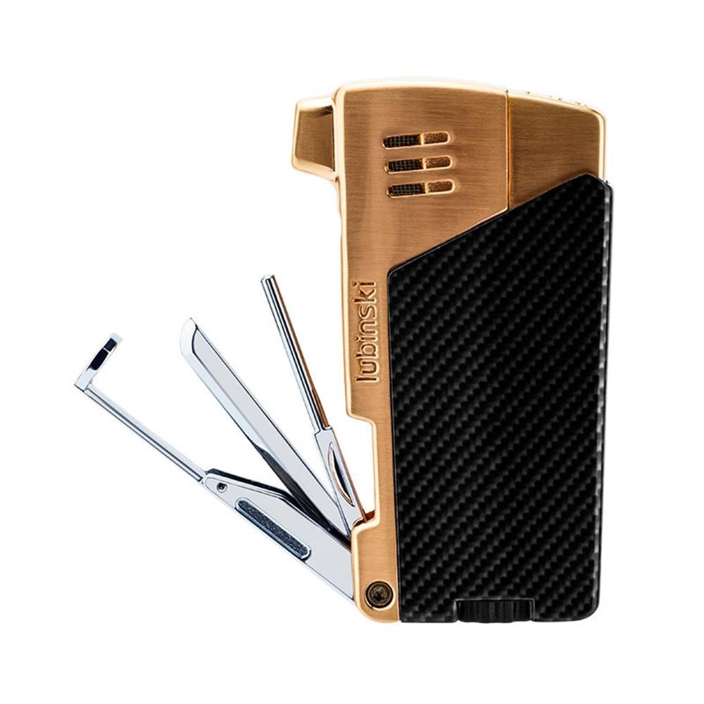 Lubinski Magneto Metal Gold
  Pipe Lighter 8015AT