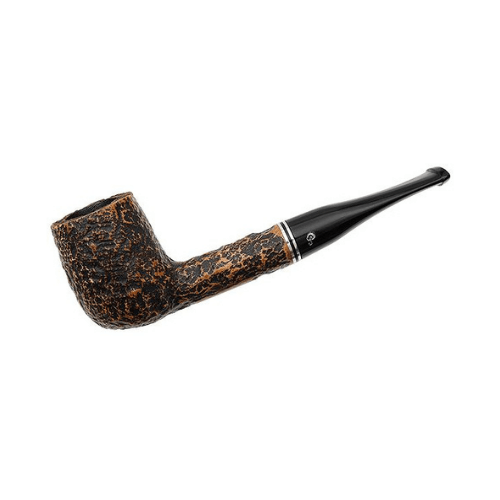 Peterson Dublin Filter Rusticated 106 9mm. Filtreli Vulcanite Saplı Pipo