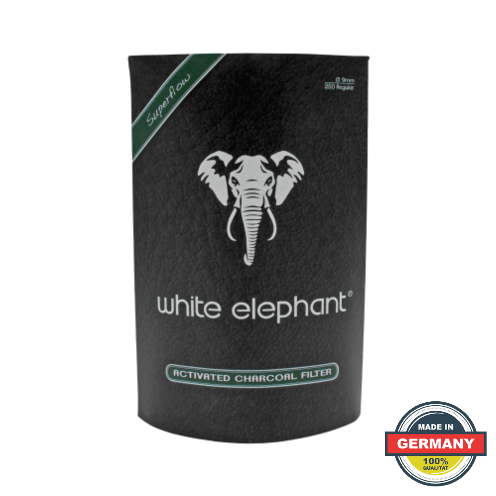 White Elephant 9mm Kömürlü Pipo Filtresi 250li Paket 352475