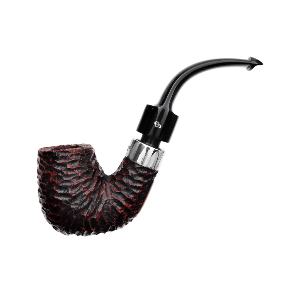 Peterson House Pipe Rusticated Billiard 9mm. Filtreli Vulcanite Saplı Pipo 206460