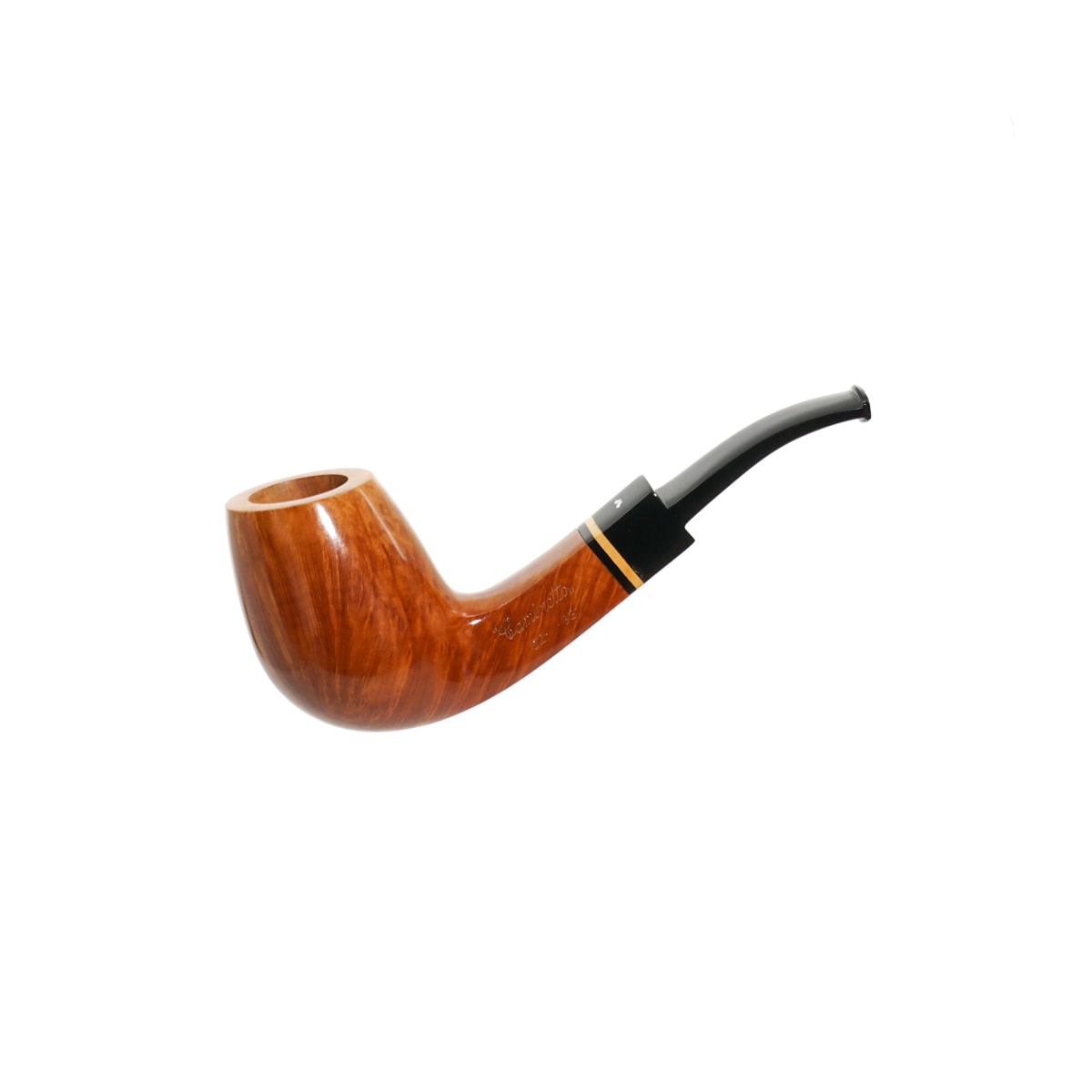 Caminetto Fatta A Mano 0233 9mm. Filtreli Akrilik Saplı Pipo 203643