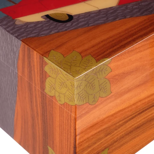 Gentili Emilio Desenli Ahşap Kaplama Humidor 373047