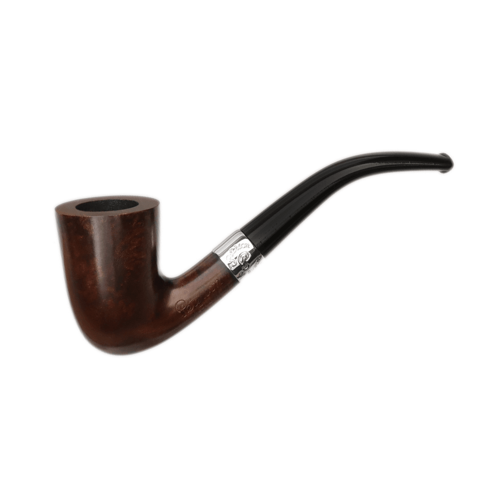 Peterson Aran Smooth Nickel Mounted 128 Filtresiz Vulcanite Saplı Pipo 206164