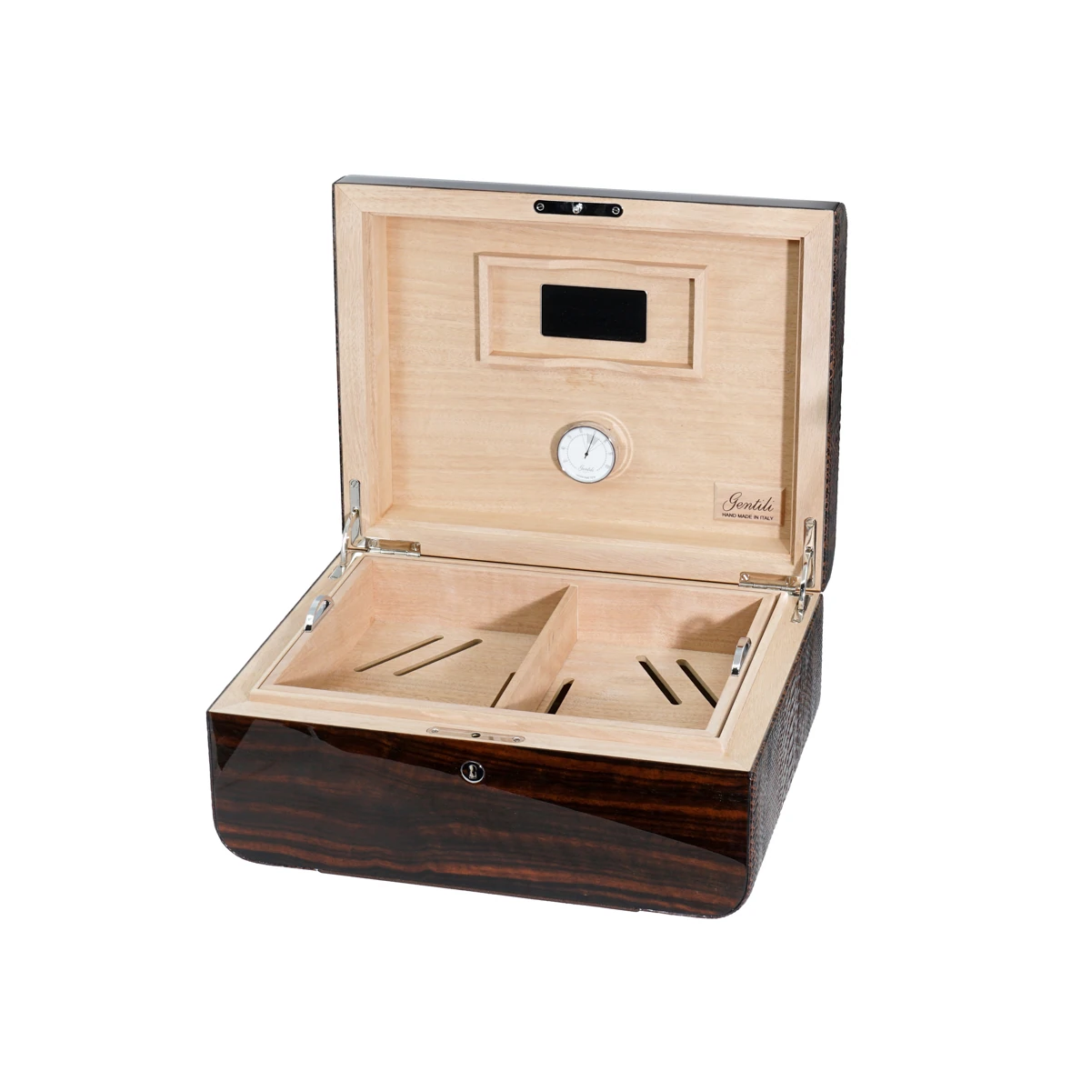 Gentili Emilio Kahverengi Abanoz , Timsah Derisi Humidor 373048