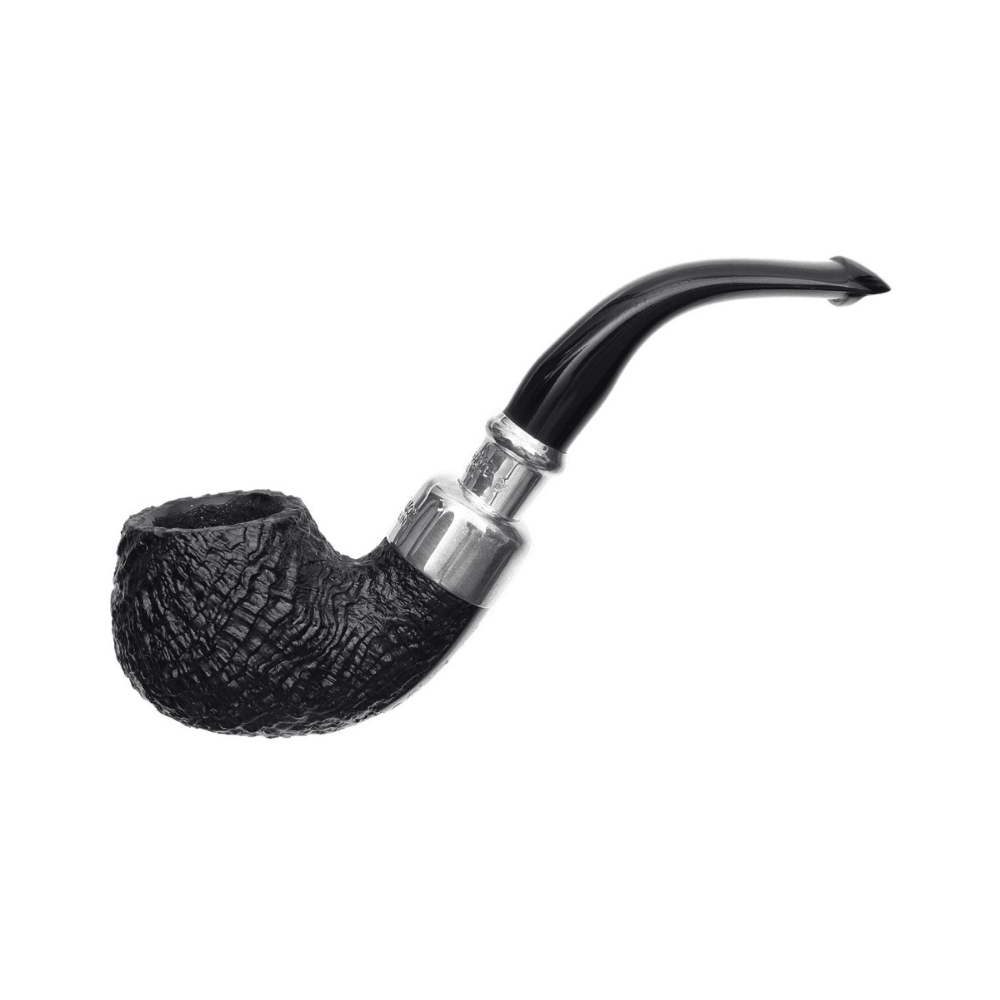 Peterson System Spigot Sandblasted 303 9mm. Filtreli Vulcanite Saplı Pipo 206093