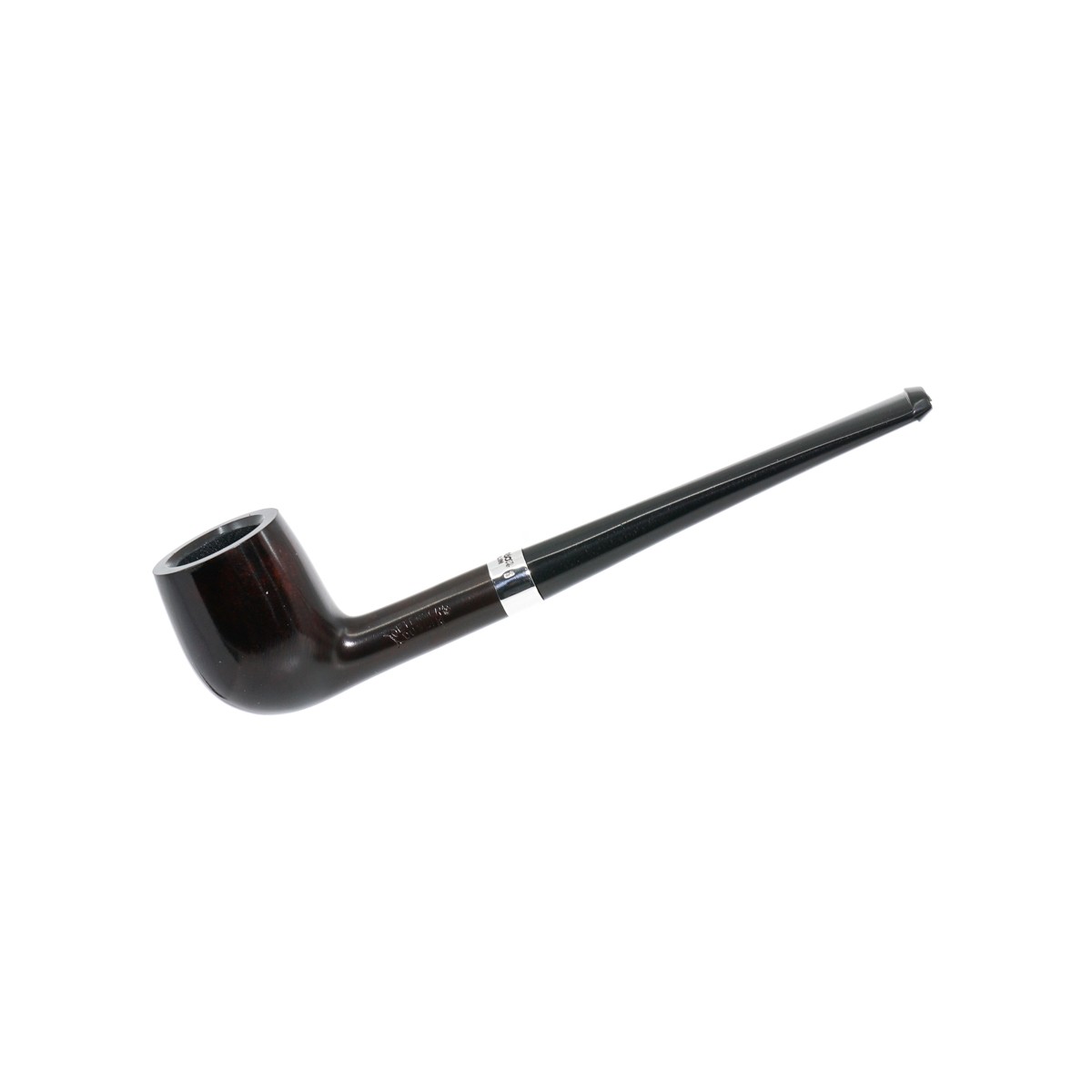 Peterson Junior Heritage Silver Mounted Straight Billiard Filtresiz Vulcanite Saplı Pipo 205939