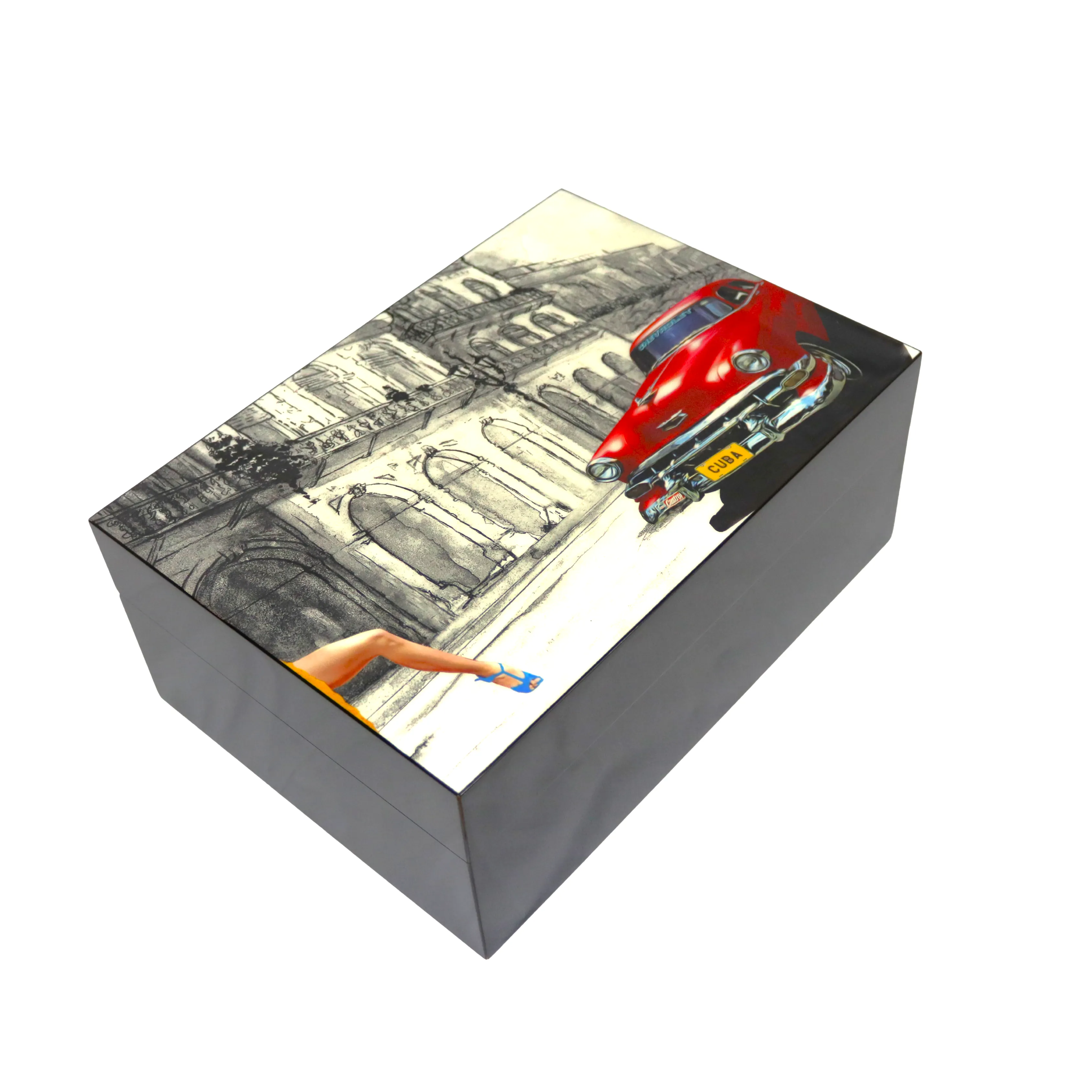 Gentili Emilio Siyah Lake Humidor 373030