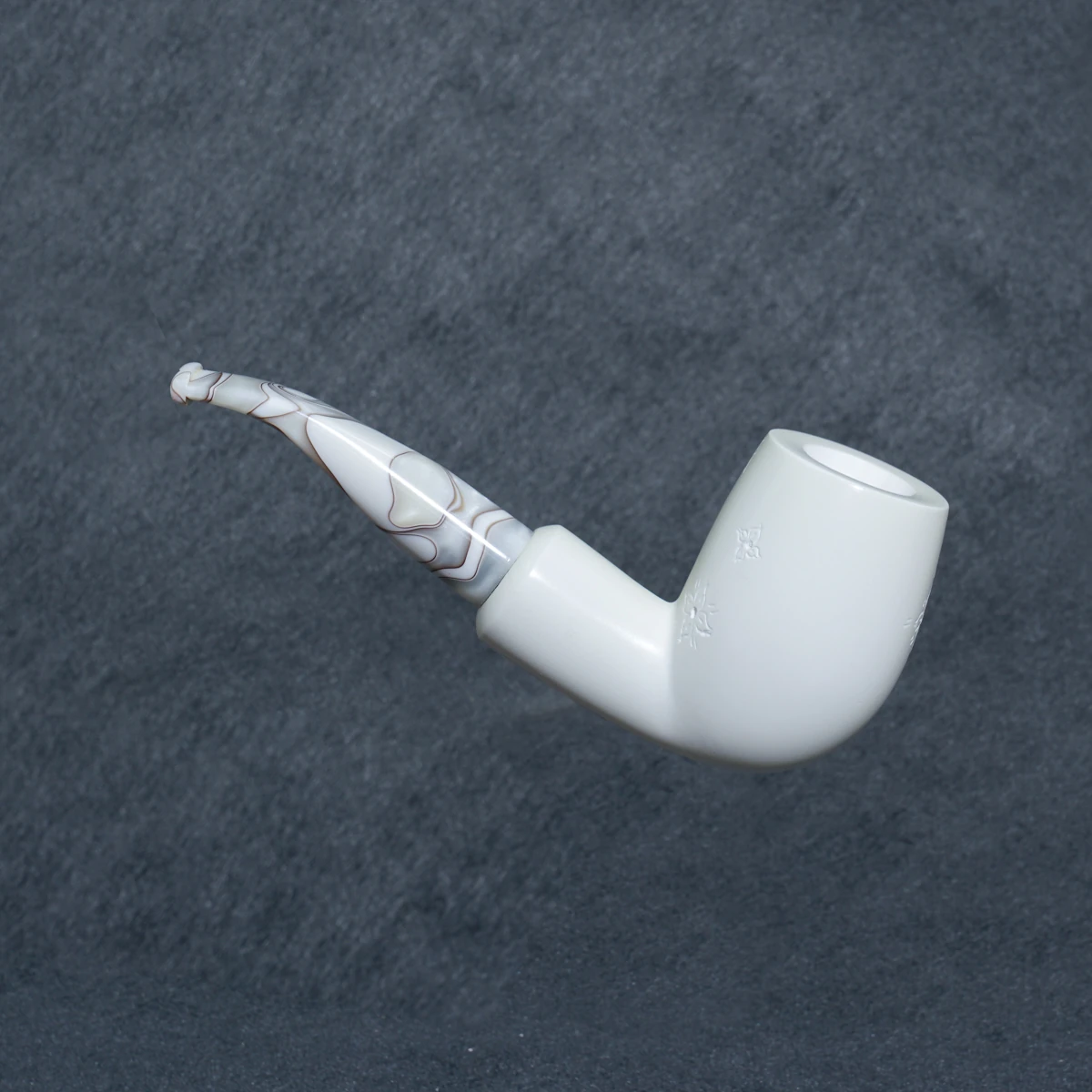 Yunar Vetra 9mm. Filtreli Akrilik Saplı Lületaşı Pipo 10166M